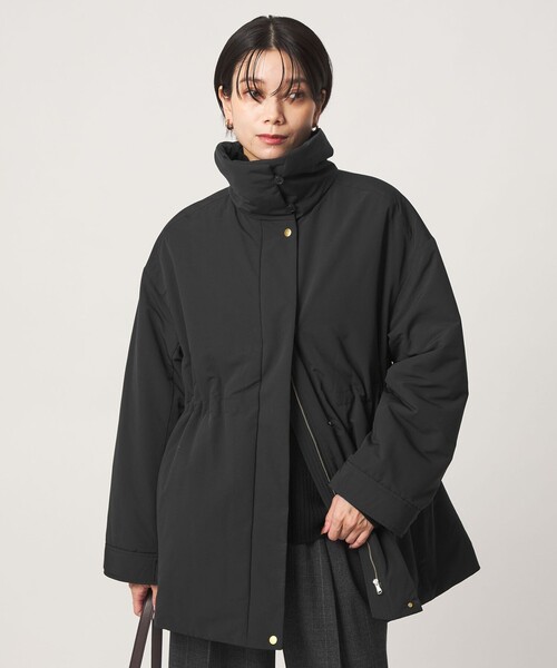 green label relaxing（グリーンレーベルリラクシング）の「［size SHORTあり］ハッスイ パフ ブルゾン ウォッシャブル 撥水（ブルゾン・レディース・オフホワイト/ダークブラウン/ブラック・SHORT/SM/ML）」の8枚目の写真