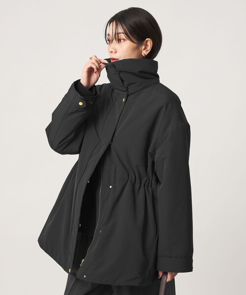 green label relaxing（グリーンレーベルリラクシング）の「［size SHORTあり］ハッスイ パフ ブルゾン ウォッシャブル 撥水（ブルゾン・レディース・オフホワイト/ダークブラウン/ブラック・SHORT/SM/ML）」の9枚目の写真