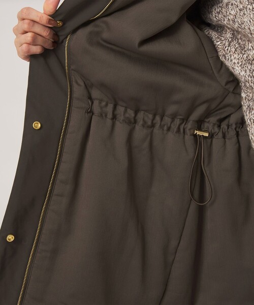 green label relaxing（グリーンレーベルリラクシング）の「［size SHORTあり］ハッスイ パフ ブルゾン ウォッシャブル 撥水（ブルゾン・レディース・オフホワイト/ダークブラウン/ブラック・SHORT/SM/ML）」の16枚目の写真