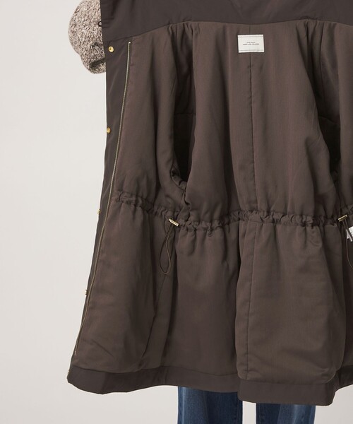 green label relaxing（グリーンレーベルリラクシング）の「［size SHORTあり］ハッスイ パフ ブルゾン ウォッシャブル 撥水（ブルゾン・レディース・オフホワイト/ダークブラウン/ブラック・SHORT/SM/ML）」の17枚目の写真