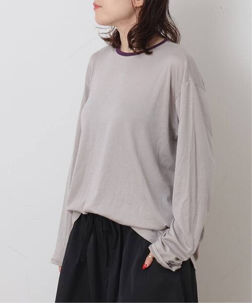 JOURNAL STANDARD LUXE(ジャーナルスタンダード ラックス)の「T's RINGER LS-T(Tシャツ/カットソー・レディース・アイボリー/オレンジ/グレー/ブラウン・FREE)」の6枚目の写真