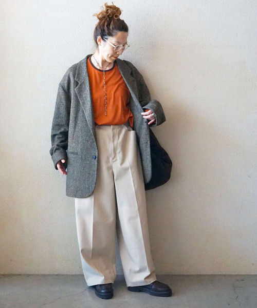 JOURNAL STANDARD LUXE(ジャーナルスタンダード ラックス)の「T's RINGER LS-T(Tシャツ/カットソー・レディース・アイボリー/オレンジ/グレー/ブラウン・FREE)」の11枚目の写真