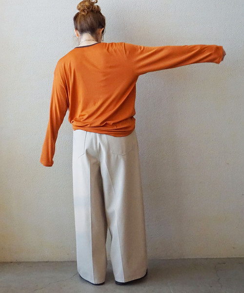 JOURNAL STANDARD LUXE(ジャーナルスタンダード ラックス)の「T's RINGER LS-T(Tシャツ/カットソー・レディース・アイボリー/オレンジ/グレー/ブラウン・FREE)」の12枚目の写真