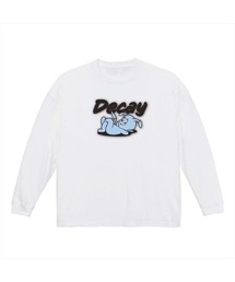 NOBOUND(ノーバウンド) 長袖Tシャツ ディケイ イラスト プリント ビッグシルエット 5.6オンス ビッグTシャツ メンズ レディース ユニセックス ストリート