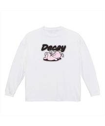 NOBOUND(ノーバウンド) 長袖Tシャツ ディケイ イラスト プリント ビッグシルエット 5.6オンス ビッグTシャツ メンズ レディース ユニセックス ストリート