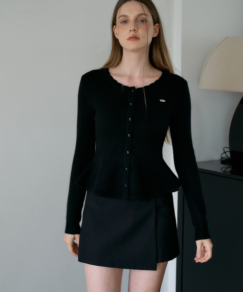 DEHEVE（デヘヴェ）の「Flare Frill Cardigan [Black]（カーディガン/ボレロ・レディース・ブラック・OS）」の8枚目の写真