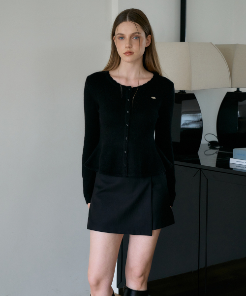 DEHEVE（デヘヴェ）の「Flare Frill Cardigan [Black]（カーディガン/ボレロ・レディース・ブラック・OS）」の9枚目の写真