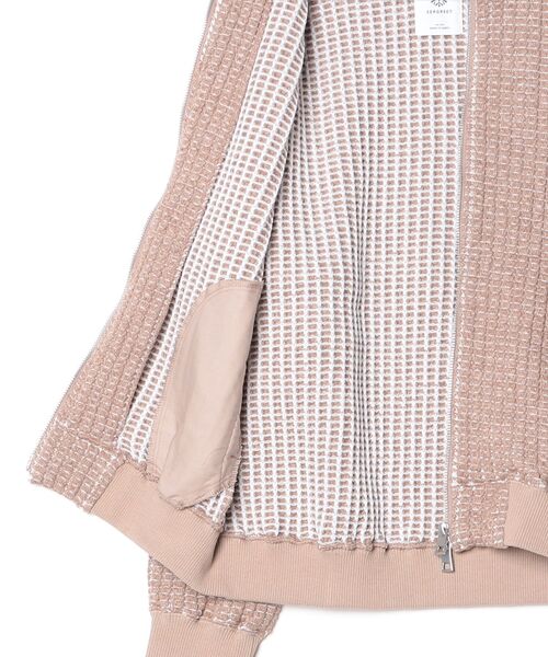 SEAGREEN(シーグリーン)の「SEAGREEN(シーグリーン) WOOL ONI WAFFLE BLOUSON ウールオニワッフルブルゾン(ブルゾン・メンズ・モカ・3/4)」の3枚目の写真