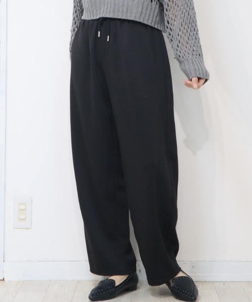 DISKEEN SURE(ディスキーンシュアー)の「今っぽいこなれ感!まあるいフォルムが愛しいコクーンシルエット!ジャージタッチコクーンパンツ(その他パンツ・レディース・ブラック/ベージュ/グレー・FREE)」の7枚目の写真