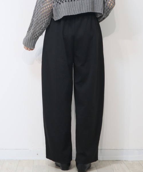DISKEEN SURE(ディスキーンシュアー)の「今っぽいこなれ感!まあるいフォルムが愛しいコクーンシルエット!ジャージタッチコクーンパンツ(その他パンツ・レディース・ブラック/ベージュ/グレー・FREE)」の10枚目の写真