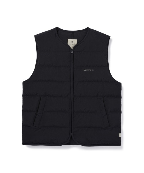 Snow Peak(スノーピーク)の「Snow Peak / LAND LIGHT DOWN VEST ランド ライトダウンベスト 海外限定(ベスト・メンズ・ブラック/ブラウン・M/L)」の3枚目の写真