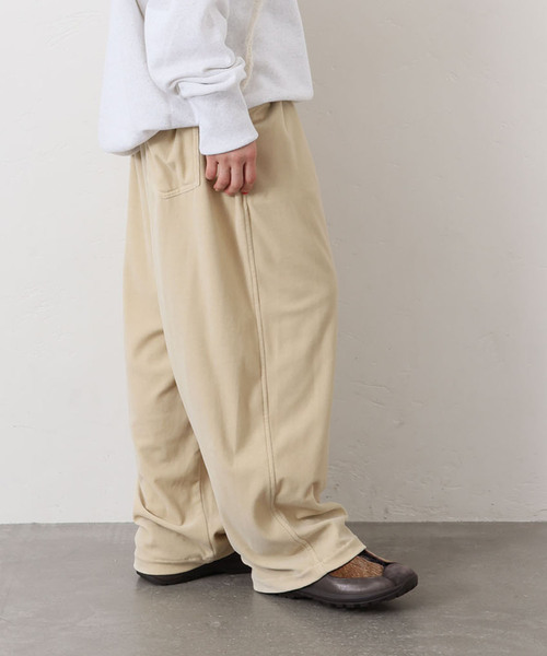 JOURNAL STANDARD LUXE(ジャーナルスタンダード ラックス)の「ベロア イージーパンツ(その他パンツ・レディース・レンガ/ベージュ/ブラック・FREE)」の2枚目の写真