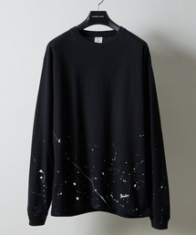 NUMBER (N)INE（ナンバーナイン）の「HAND PAINTED BASIC HEM PRINTED L/S T-SHIRT / ハンドペイント ベーシック ワンポイント ロゴプリント ロンT（Tシャツ/カットソー）」