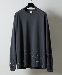 NUMBER (N)INE（ナンバーナイン）の「HAND PAINTED BASIC HEM PRINTED L/S T-SHIRT / ハンドペイント ベーシック ワンポイント ロゴプリント ロンT（Tシャツ/カットソー）」