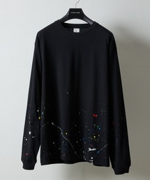 NUMBER (N)INE（ナンバーナイン）の「HAND PAINTED BASIC HEM PRINTED L/S T-SHIRT / ハンドペイント ベーシック ワンポイント ロゴプリント ロンT（Tシャツ/カットソー）」