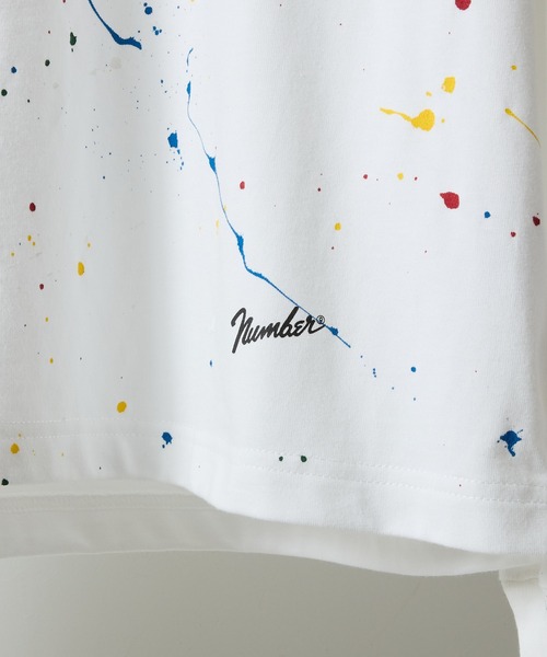 NUMBER (N)INE(ナンバーナイン)の「HAND PAINTED BASIC HEM PRINTED L/S T-SHIRT / ハンドペイント ベーシック ワンポイント ロゴプリント ロンT(Tシャツ/カットソー・メンズ・ホワイト系その他2/ブラック系その他2/グレー系その他2/ホワイト/ブラック/グレー・M/L/XL)」の15枚目の写真