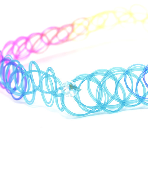 WEGO(ウィゴー)の「WEGO/タトゥチョーカーセット(チョーカー・レディース・ブラック/パープル/その他1/ピンク/ホワイト/サックスブルー・FREE)」の9枚目の写真