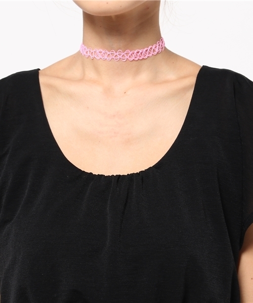 WEGO(ウィゴー)の「WEGO/タトゥチョーカーセット(チョーカー・レディース・ブラック/パープル/その他1/ピンク/ホワイト/サックスブルー・FREE)」の10枚目の写真