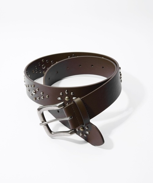 RAGEBLUE(レイジブルー)の「ANTIQUE STUDDED BELT/アンティークスタッズベルト(ベルト・メンズ・ブラック/ダークブラウン・FREE)」の12枚目の写真
