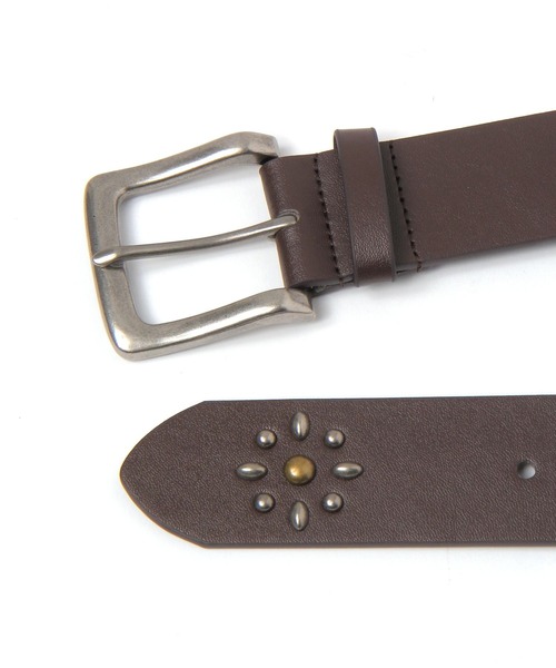 RAGEBLUE(レイジブルー)の「ANTIQUE STUDDED BELT/アンティークスタッズベルト(ベルト・メンズ・ブラック/ダークブラウン・FREE)」の16枚目の写真