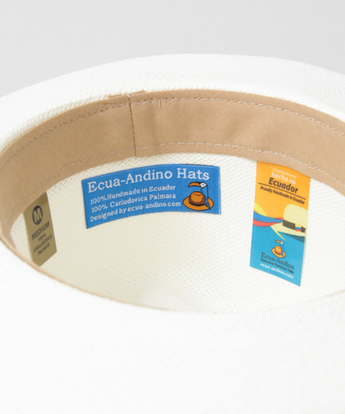 Ecua-Andino（エクアアンディーノ）の「UR ECUA ANDINO PANAMA CLASSIC（ハット・レディース・ホワイト・MEDIUM）」の6枚目の写真