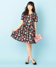 DOLLY GIRL BY ANNA SUI カラフルケミカルレース ワンピース DOLLY GIRL BY ANNA SUI カラフルケミカルレース ワンピース