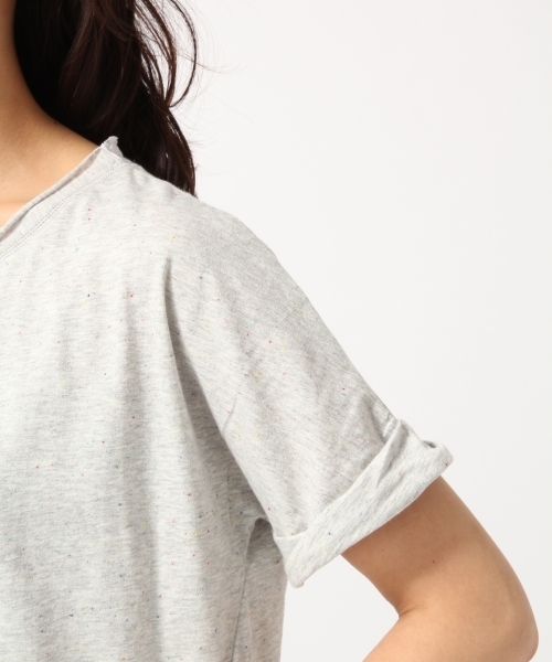 GLOBAL WORK（グローバルワーク）の「【吸水速乾】カラーネップＴ半袖/709721（Tシャツ/カットソー・レディース・グレー/ホワイト/ネイビー/ブラック・SMALL/MEDIUM/LARGE）」の10枚目の写真