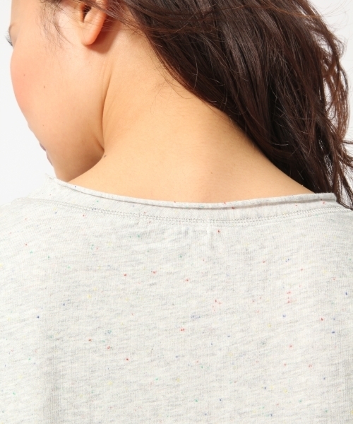 GLOBAL WORK（グローバルワーク）の「【吸水速乾】カラーネップＴ半袖/709721（Tシャツ/カットソー・レディース・グレー/ホワイト/ネイビー/ブラック・SMALL/MEDIUM/LARGE）」の11枚目の写真