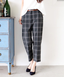 N.（N. Natural Beauty Basic） | ◆先染めチェックストレッチパンツ(その他パンツ)