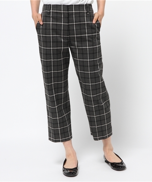 N.（N. Natural Beauty Basic）（エヌエヌナチュラルビューティーベーシック）の「先染めチェックストレッチパンツ（その他パンツ・レディース・ベージュ系その他/グレー系その他・MEDIUM/SMALL）」の11枚目の写真