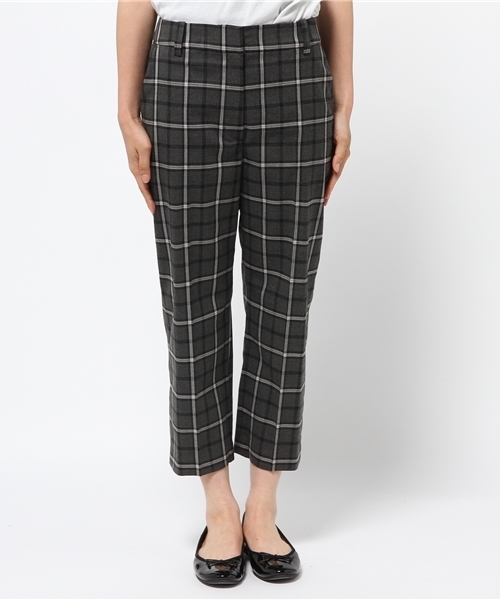 N.（N. Natural Beauty Basic）（エヌエヌナチュラルビューティーベーシック）の「先染めチェックストレッチパンツ（その他パンツ・レディース・ベージュ系その他/グレー系その他・MEDIUM/SMALL）」の12枚目の写真