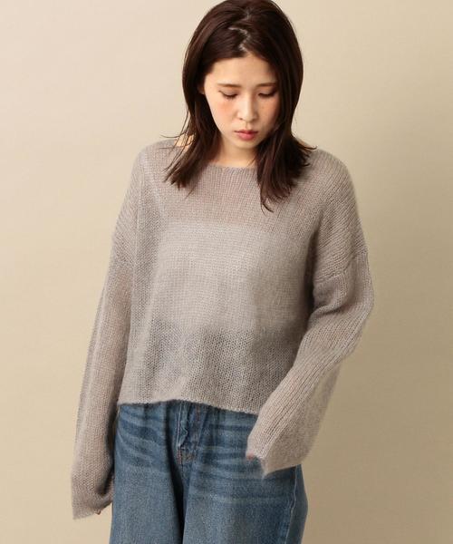 Another Edition(アナザーエディション)の「天竺プルオーバー2/AEMFC W/Ny テンジク PO Ⅱ◆(ニット/セーター・レディース・ライトグレー/ダークグレー/ライトピンク/ライトブルー・FREE)」の2枚目の写真