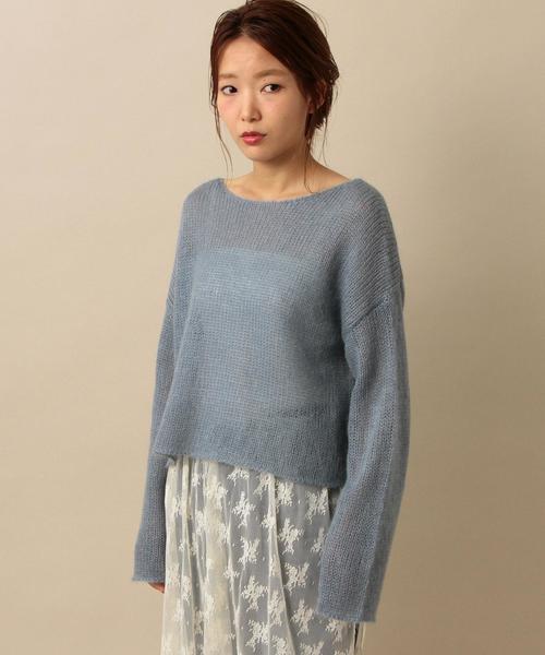 Another Edition(アナザーエディション)の「天竺プルオーバー2/AEMFC W/Ny テンジク PO Ⅱ◆(ニット/セーター・レディース・ライトグレー/ダークグレー/ライトピンク/ライトブルー・FREE)」の1枚目の写真