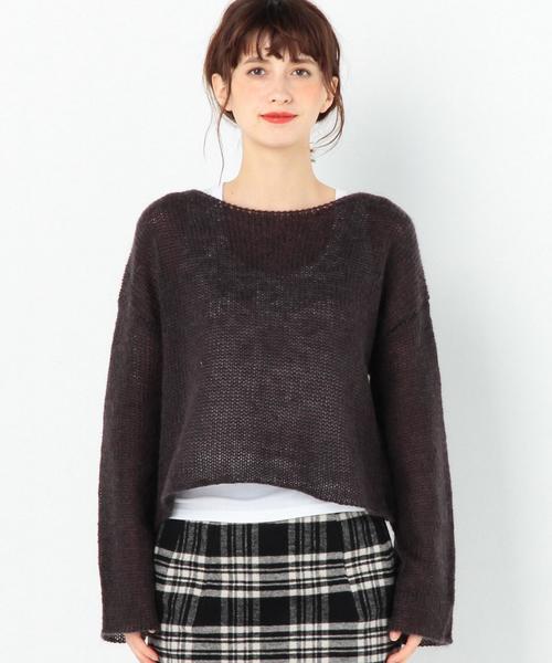 Another Edition(アナザーエディション)の「天竺プルオーバー2/AEMFC W/Ny テンジク PO Ⅱ◆(ニット/セーター・レディース・ライトグレー/ダークグレー/ライトピンク/ライトブルー・FREE)」の6枚目の写真