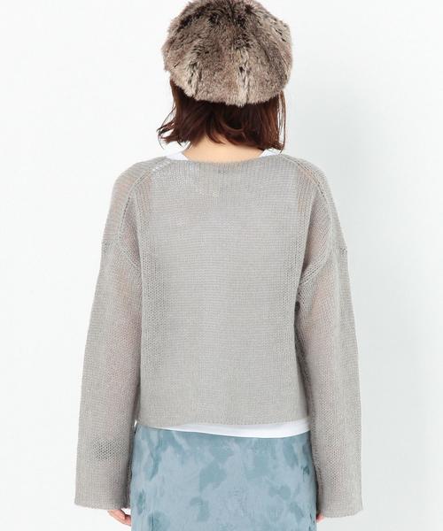 Another Edition(アナザーエディション)の「天竺プルオーバー2/AEMFC W/Ny テンジク PO Ⅱ◆(ニット/セーター・レディース・ライトグレー/ダークグレー/ライトピンク/ライトブルー・FREE)」の19枚目の写真