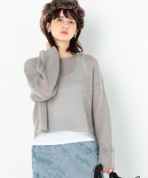 Another Edition(アナザーエディション)の「天竺プルオーバー2/AEMFC W/Ny テンジク PO Ⅱ◆(ニット/セーター・レディース・ライトグレー/ダークグレー/ライトピンク/ライトブルー・FREE)」の9枚目の写真