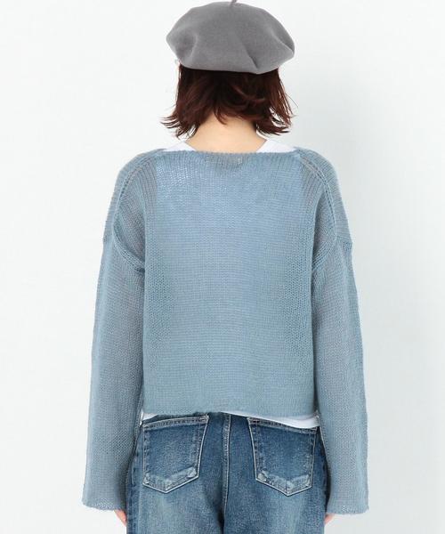 Another Edition(アナザーエディション)の「天竺プルオーバー2/AEMFC W/Ny テンジク PO Ⅱ◆(ニット/セーター・レディース・ライトグレー/ダークグレー/ライトピンク/ライトブルー・FREE)」の12枚目の写真