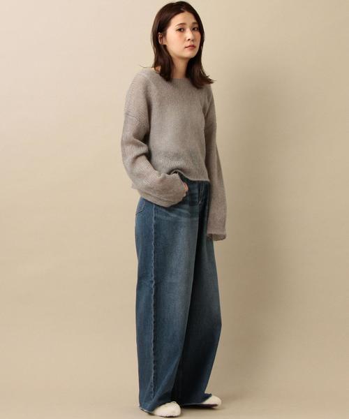 Another Edition(アナザーエディション)の「天竺プルオーバー2/AEMFC W/Ny テンジク PO Ⅱ◆(ニット/セーター・レディース・ライトグレー/ダークグレー/ライトピンク/ライトブルー・FREE)」の21枚目の写真