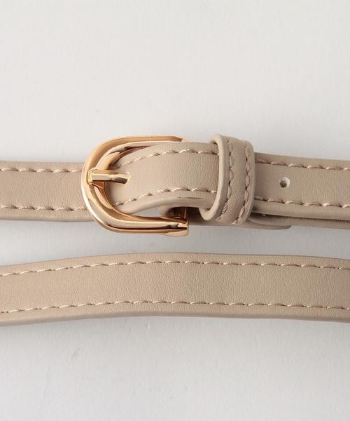 BEAUTY&YOUTH UNITED ARROWS（ビューティーアンドユースユナイテッドアローズ）の「BY メタルハンドル バケットバッグ -2WAY- ◆（ハンドバッグ・レディース・ブラック/ベージュ・FREE）」の6枚目の写真