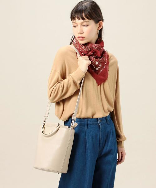 BEAUTY&YOUTH UNITED ARROWS（ビューティーアンドユースユナイテッドアローズ）の「BY メタルハンドル バケットバッグ -2WAY- ◆（ハンドバッグ・レディース・ブラック/ベージュ・FREE）」の11枚目の写真