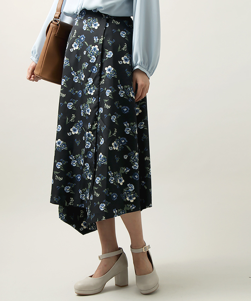 WEGO（ウィゴー）の「WEGO/イレヘムミドルスカート（スカート・レディース・ブラック/その他1・FREE）」の2枚目の写真