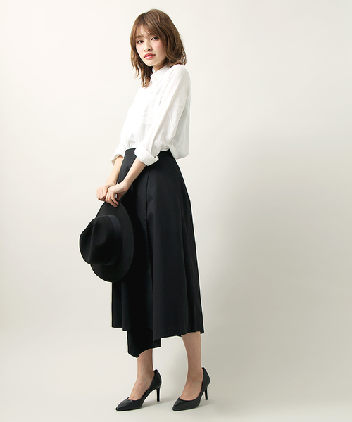 WEGO（ウィゴー）の「WEGO/イレヘムミドルスカート（スカート・レディース・ブラック/その他1・FREE）」の3枚目の写真