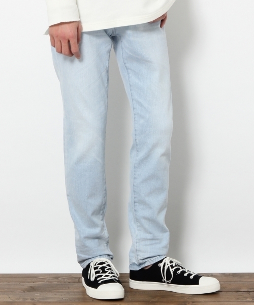 RAGEBLUE（レイジブルー）の「【コーンミルズ社製デニム使用】ストレッチデニムスリムパンツ/742465（デニムパンツ・メンズ・ブルー/ネイビー/グレー系その他/ライトブルー・LARGE/MEDIUM/X-LARGE/SMALL）」の2枚目の写真