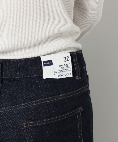 RAGEBLUE（レイジブルー）の「【コーンミルズ社製デニム使用】ストレッチデニムスリムパンツ/742465（デニムパンツ・メンズ・ブルー/ネイビー/グレー系その他/ライトブルー・LARGE/MEDIUM/X-LARGE/SMALL）」の5枚目の写真