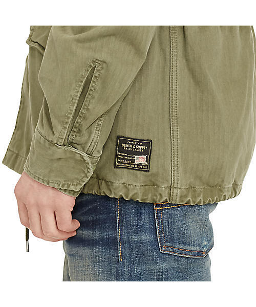 Denim & Supply Ralph Lauren(デニムアンドサプライラルフローレン)の「コットン フィールド ジャケット(ミリタリージャケット・メンズ・グリーン・MEDIUM/LARGE/X-SMALL/SMALL)」の20枚目の写真
