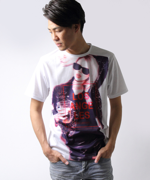 JACKROSE（ジャックローズ）の「LOSANGELESフォトTシャツ（Tシャツ/カットソー・メンズ・ブルー/レッド・L/M）」の2枚目の写真