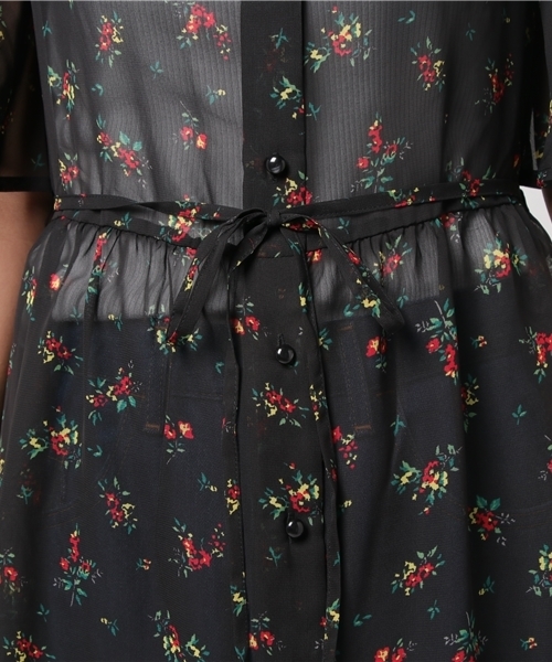 Honeys（ハニーズ）の「ガウンワンピース（シャツワンピース・レディース・ホワイト系その他/レッド系その他/ホワイト系その他2/ブラック系その他/イエロー系その他・M/L）」の12枚目の写真