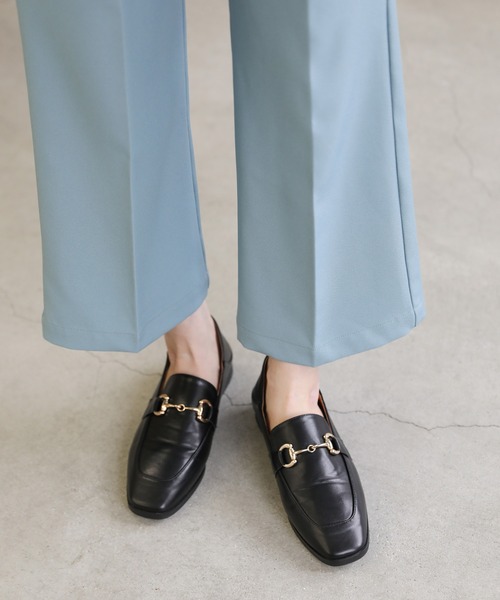 select MOCA（セレクトモカ）の「柔らかく履きやすいフェイクレザーゴールドビット付きローファー（ローファー・レディース・キャメル/ブラック/ブラウン・37inch/38inch/39inch）」の12枚目の写真