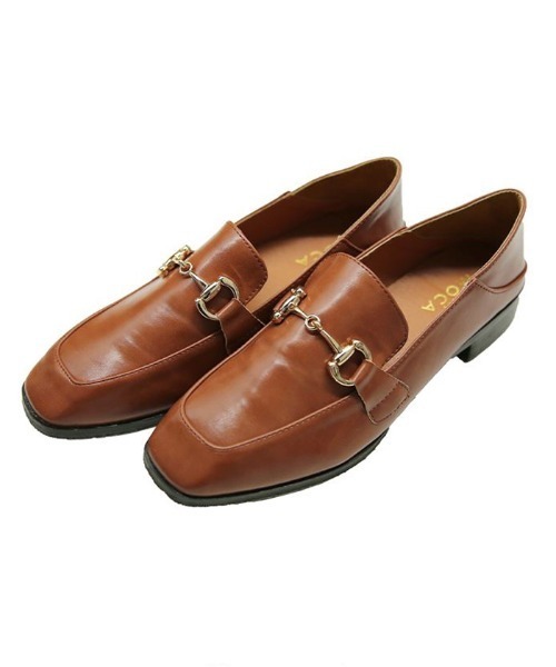 select MOCA（セレクトモカ）の「柔らかく履きやすいフェイクレザーゴールドビット付きローファー（ローファー・レディース・キャメル/ブラック/ブラウン・37inch/38inch/39inch）」の13枚目の写真