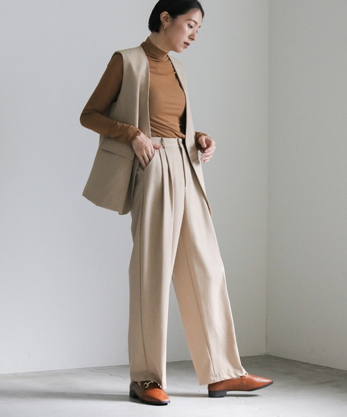 select MOCA（セレクトモカ）の「柔らかく履きやすいフェイクレザーゴールドビット付きローファー（ローファー・レディース・キャメル/ブラック/ブラウン・37inch/38inch/39inch）」の19枚目の写真